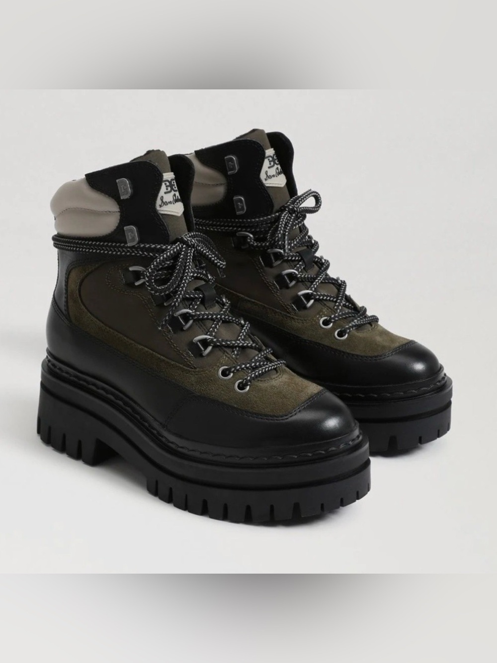Sam Edelman Kace Lace Up Lug Sole Combat Boot